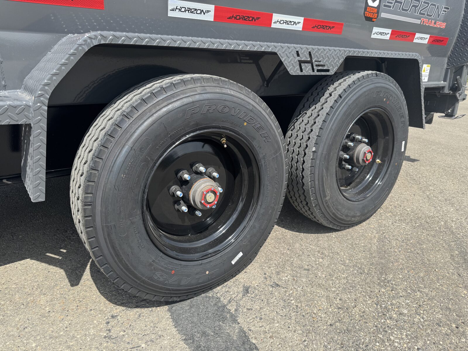 HZX 83''X18' H.D GOOSENECK DUMPBOX W/3' HIGH SIDES 22,400LBS GVWR - Image 4